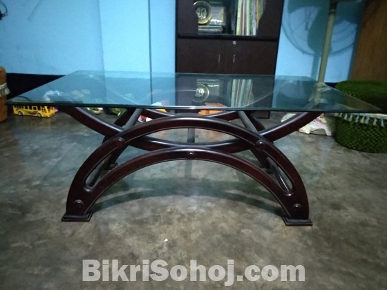 Latest designed Tea Table (Segun) with firm tempered glass